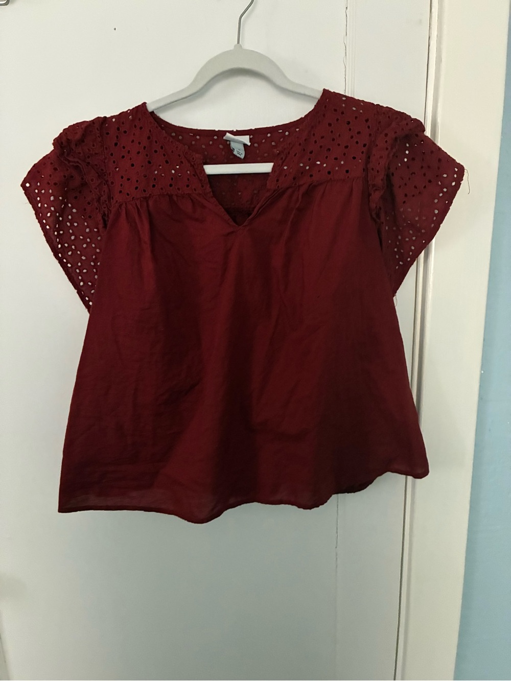 a new day Burgundy Blouse